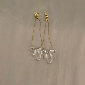Hand-made Hushed commotion FINNICK // ALABASTER LOOP DROP EARRINGS